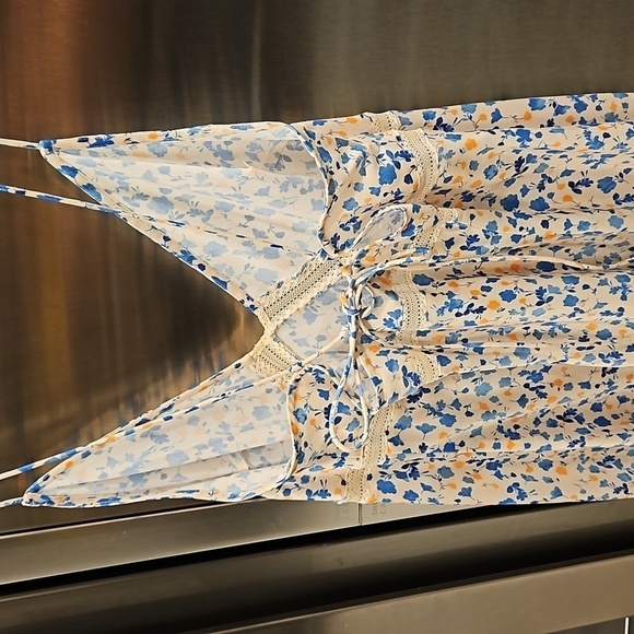 💕FAVORITE DAUGHTER💕 The Satin Blackberry Dress Poppy Floral Print XL NWT - Picture 12 of 17